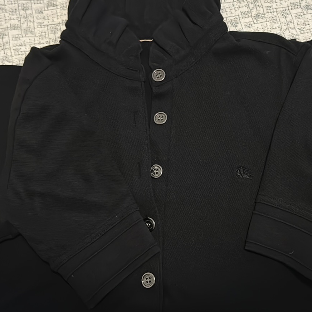 BURBERRY Black Button-Up Top